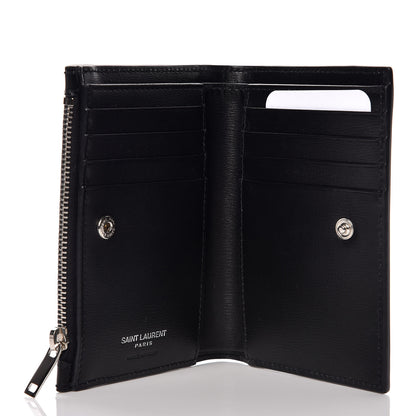 Saint Laurent Calfskin Fragments Flap Wallet Black 5 of 10