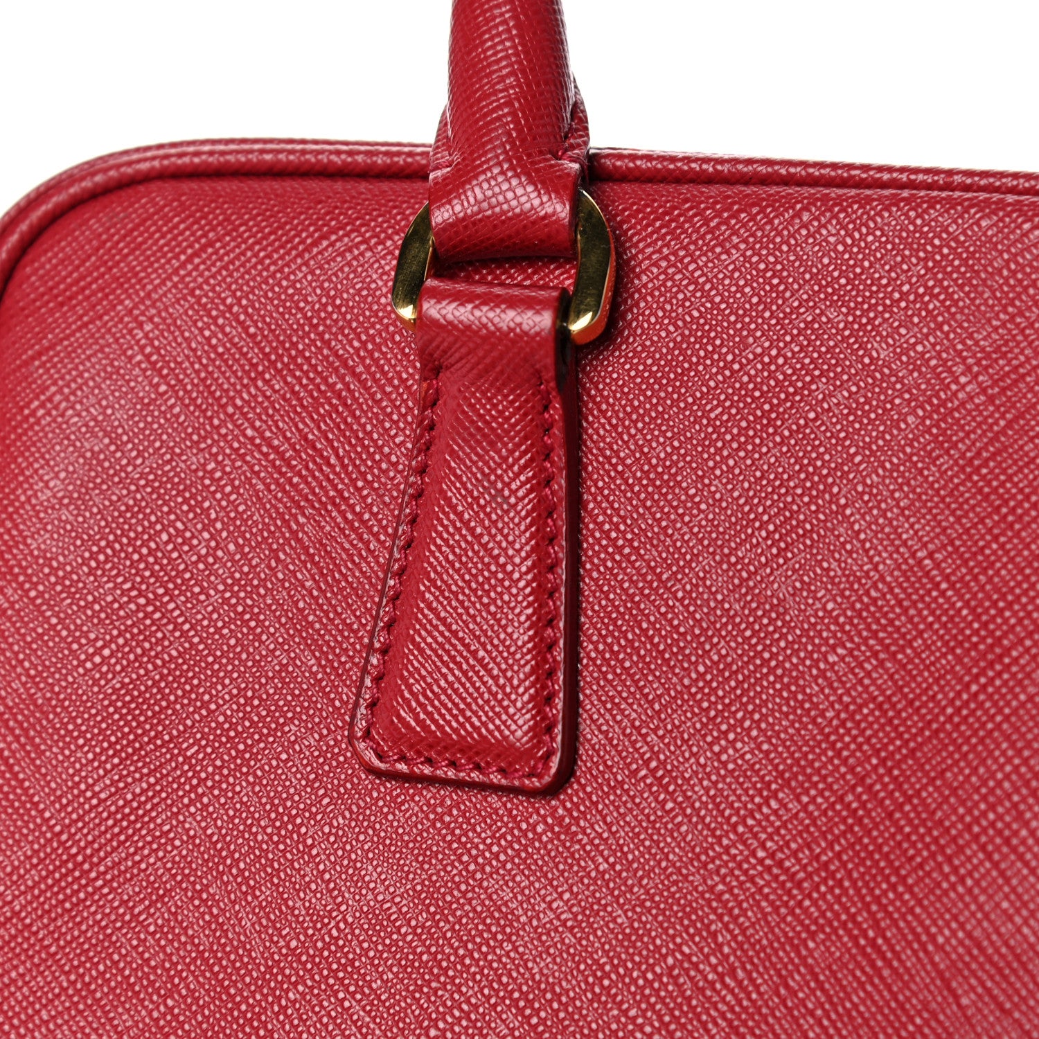 Prada Saffiano Lux Bowler Fuoco 12 of 18