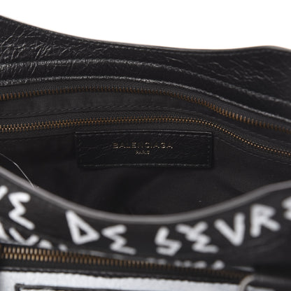Balenciaga Agneau Arena Graffiti All Over Classic Hardware City Black White 7 of 7