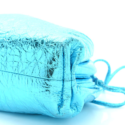 Bottega Veneta Metallic The Mini Pouch Sky Blue 10 of 10