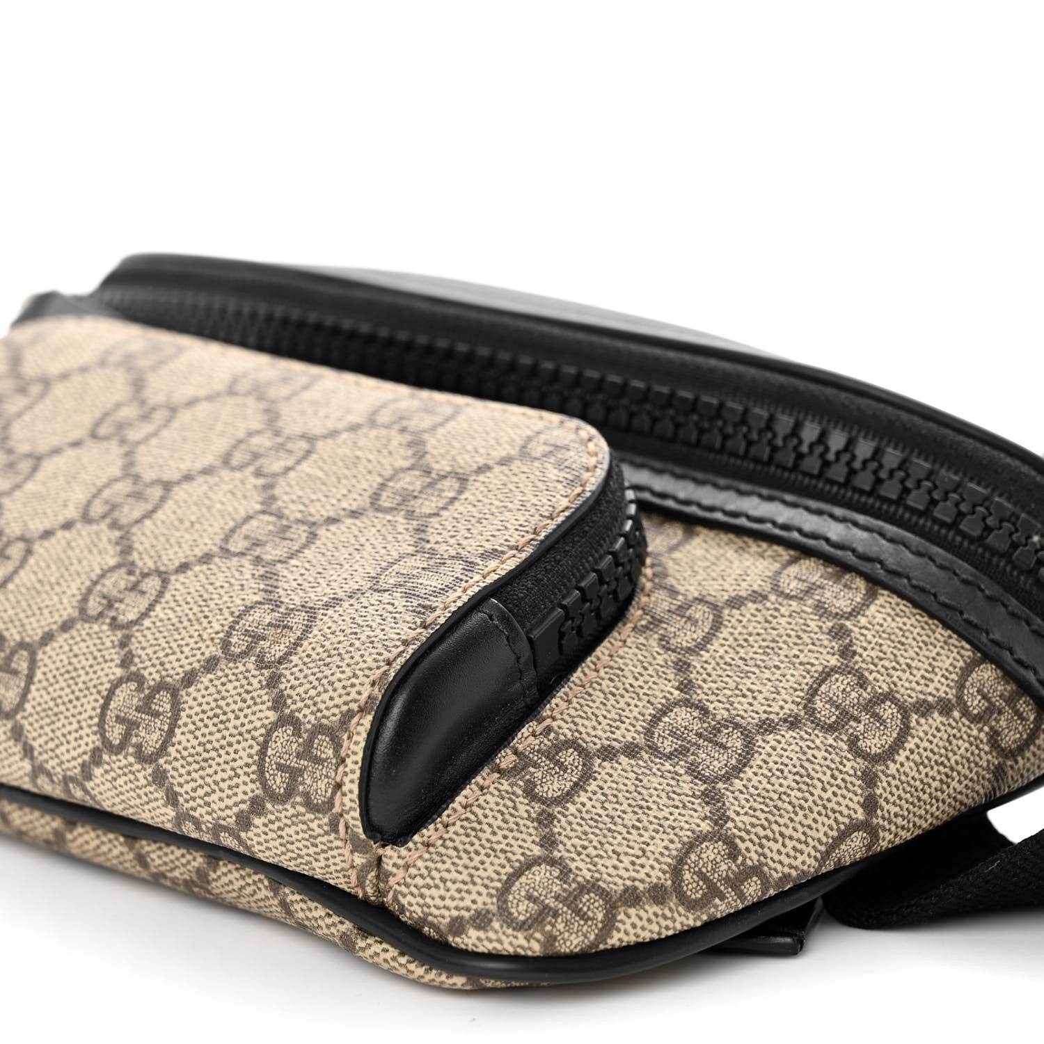 Gucci GG Supreme Monogram Belt Bag Black 10 of 11