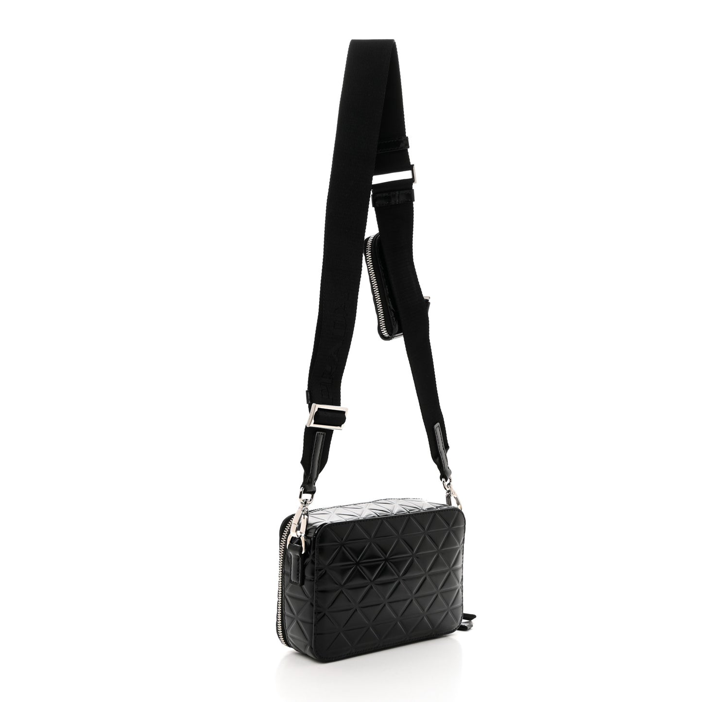 Spazzolato Small Brique Crossbody Bag Black