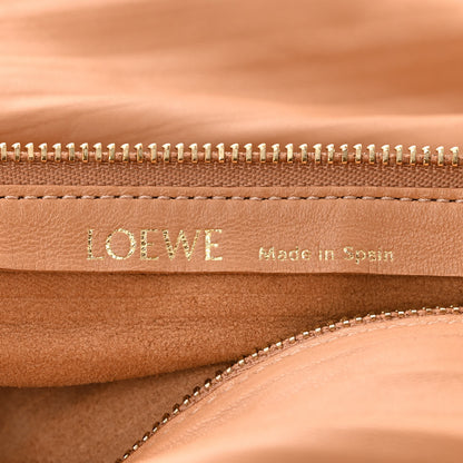 Loewe Lambskin Pleated Bracelet Pouch Shoulder Bag Warm Desert 6 of 9