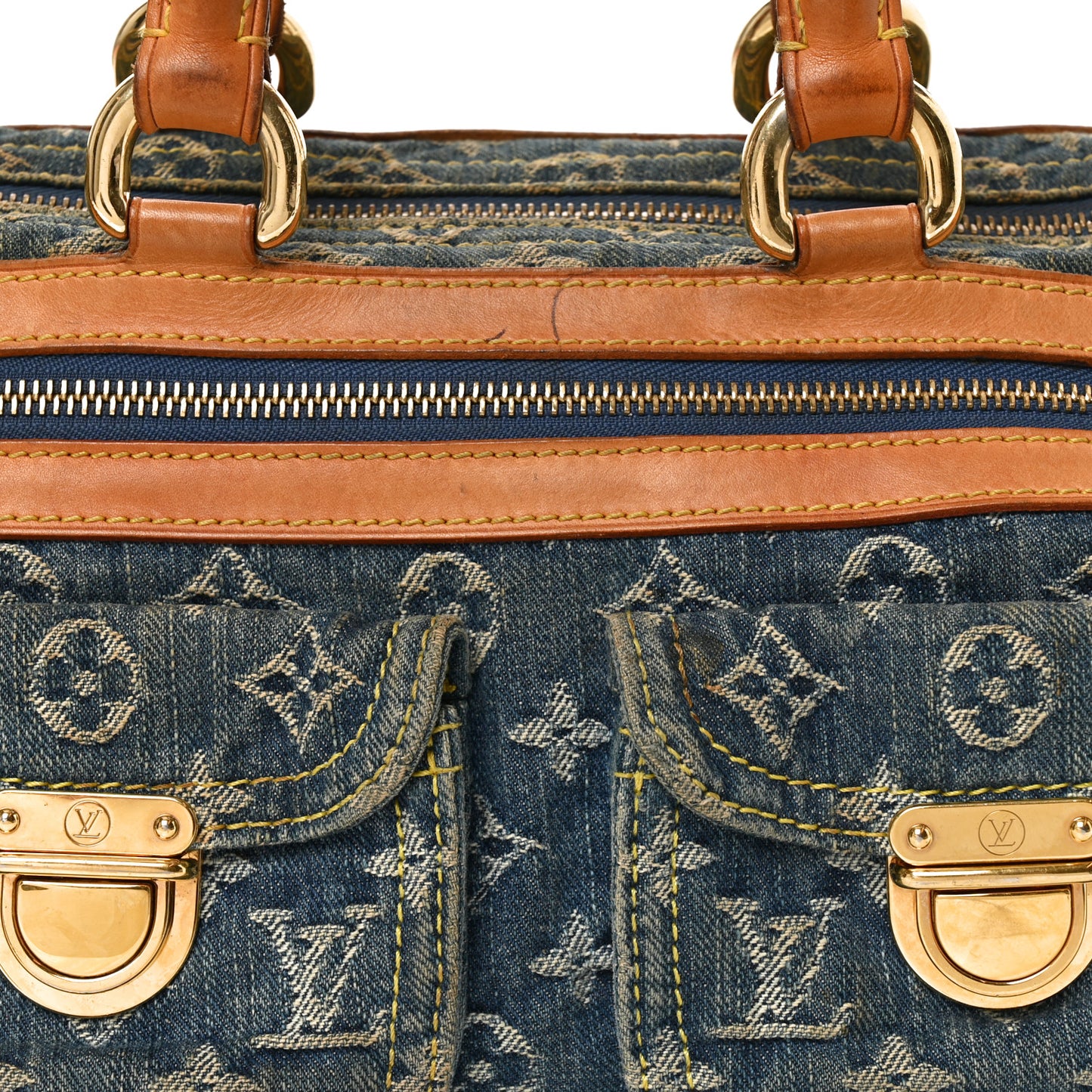 Monogram Denim Neo Speedy Blue