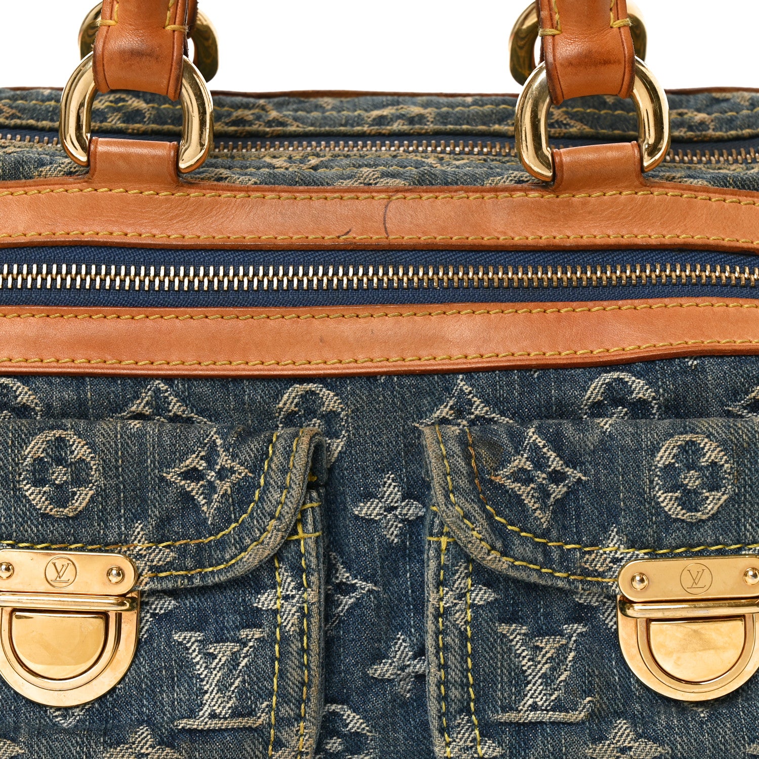 Louis Vuitton Monogram Denim Neo Speedy Blue 7 of 12
