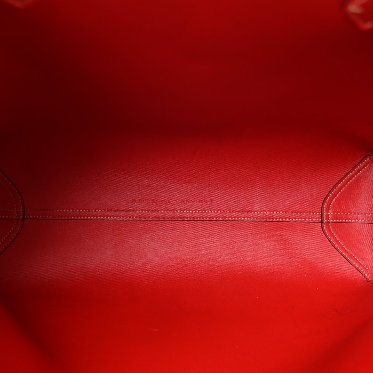 GG Supreme Monogram Medium Reversible Tote Beige Red