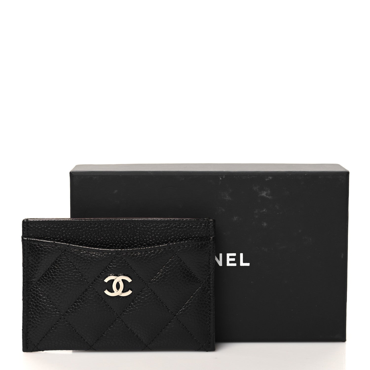 Chanel Caviar Quilted Card Holder Black 9 of 9