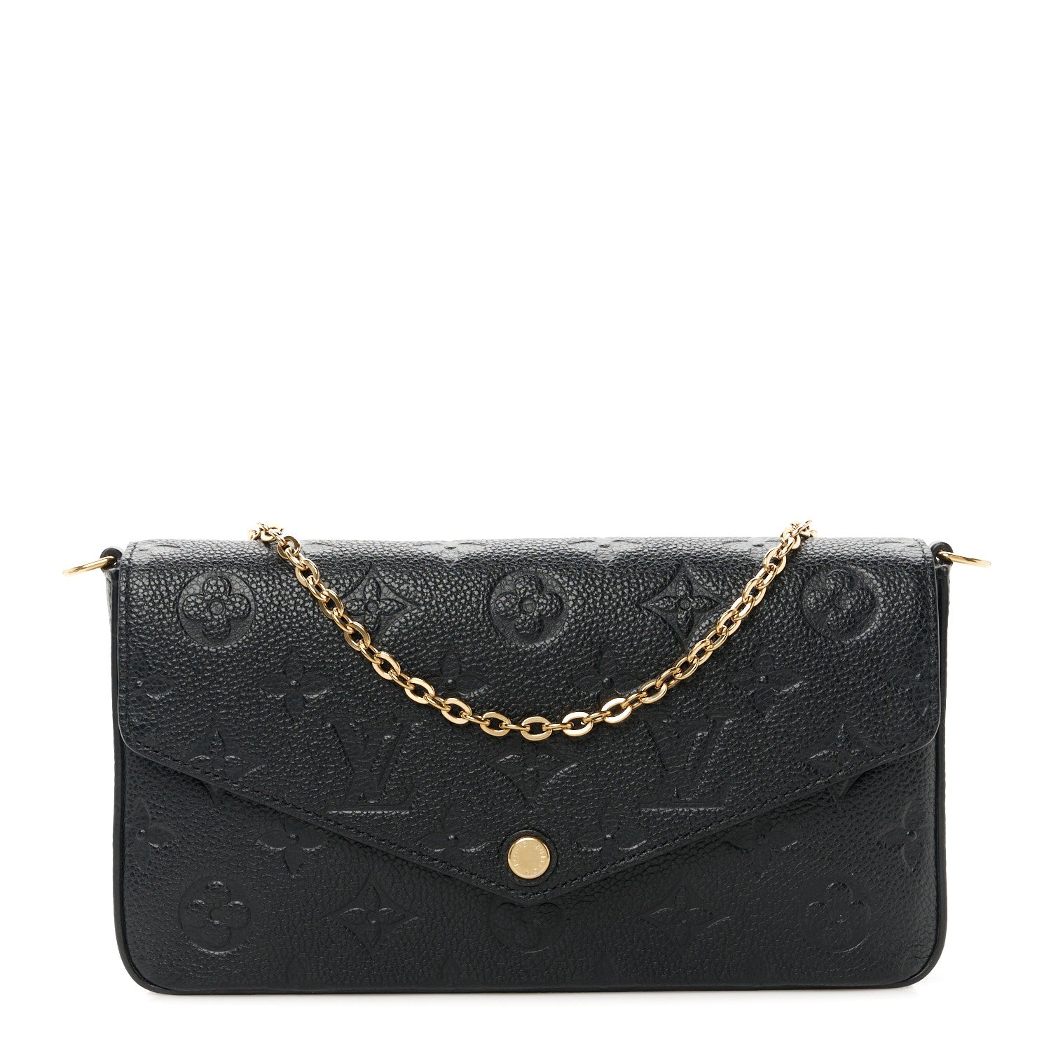 Louis Vuitton Empreinte Pochette Felicie Chain Wallet Black 1 of 15