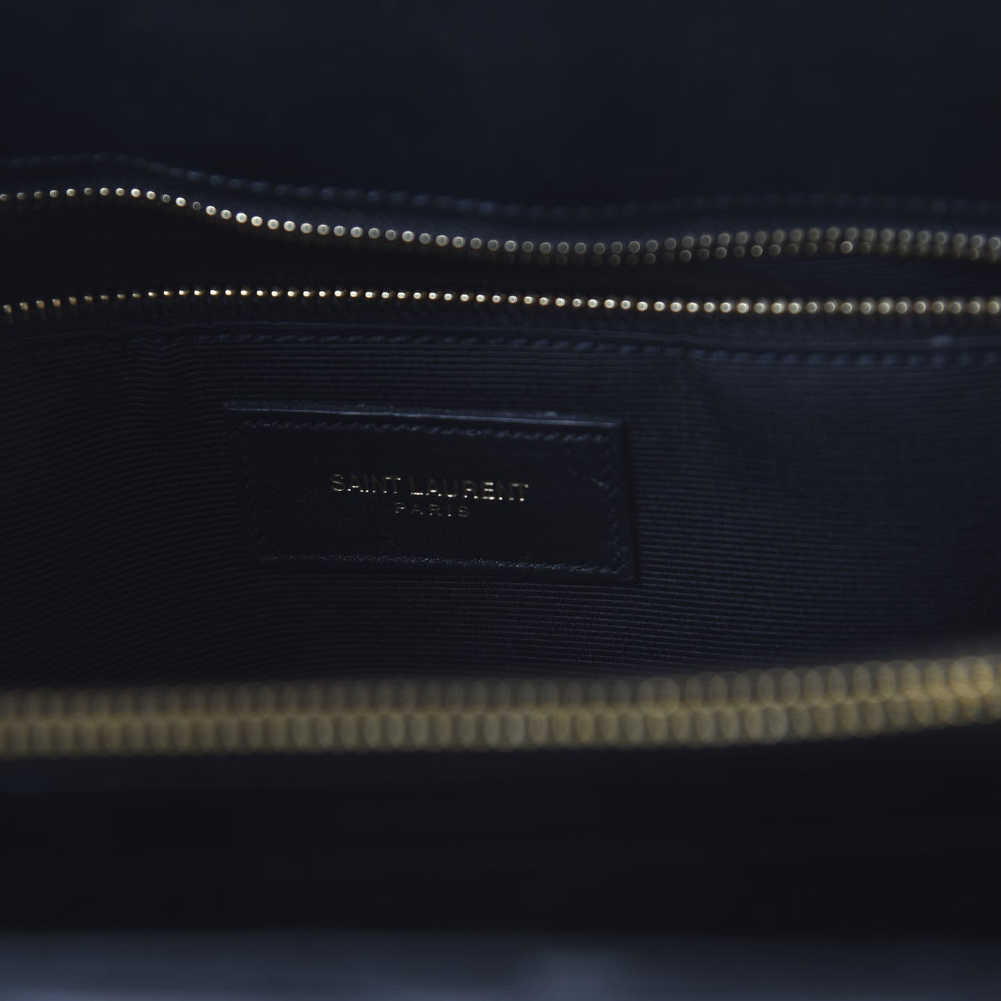 Lambskin Matelasse Chevron Monogram Shopping Bag Black