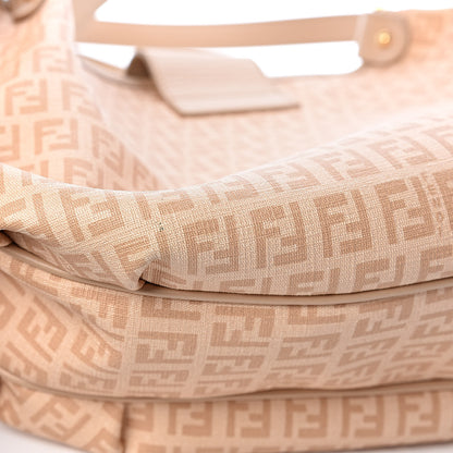 Fendi Zucchino Spalmati Vitello Chiusura Shoulder Bag Vacchetta Camelia 8 of 14