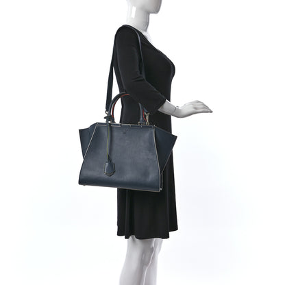 Fendi Vitello Dolce Century Petite 3Jours Tote Pavone 2 of 11
