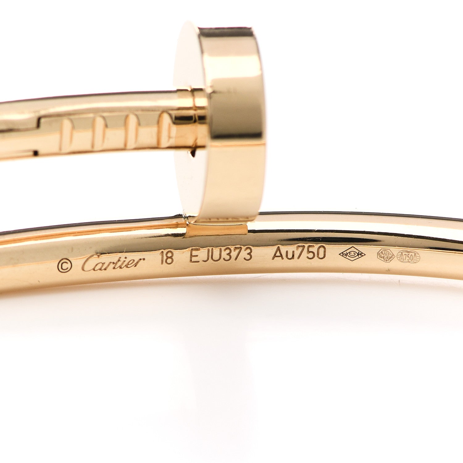 Cartier 18K Yellow Gold Juste Un Clou Bracelet 18 4 of 5