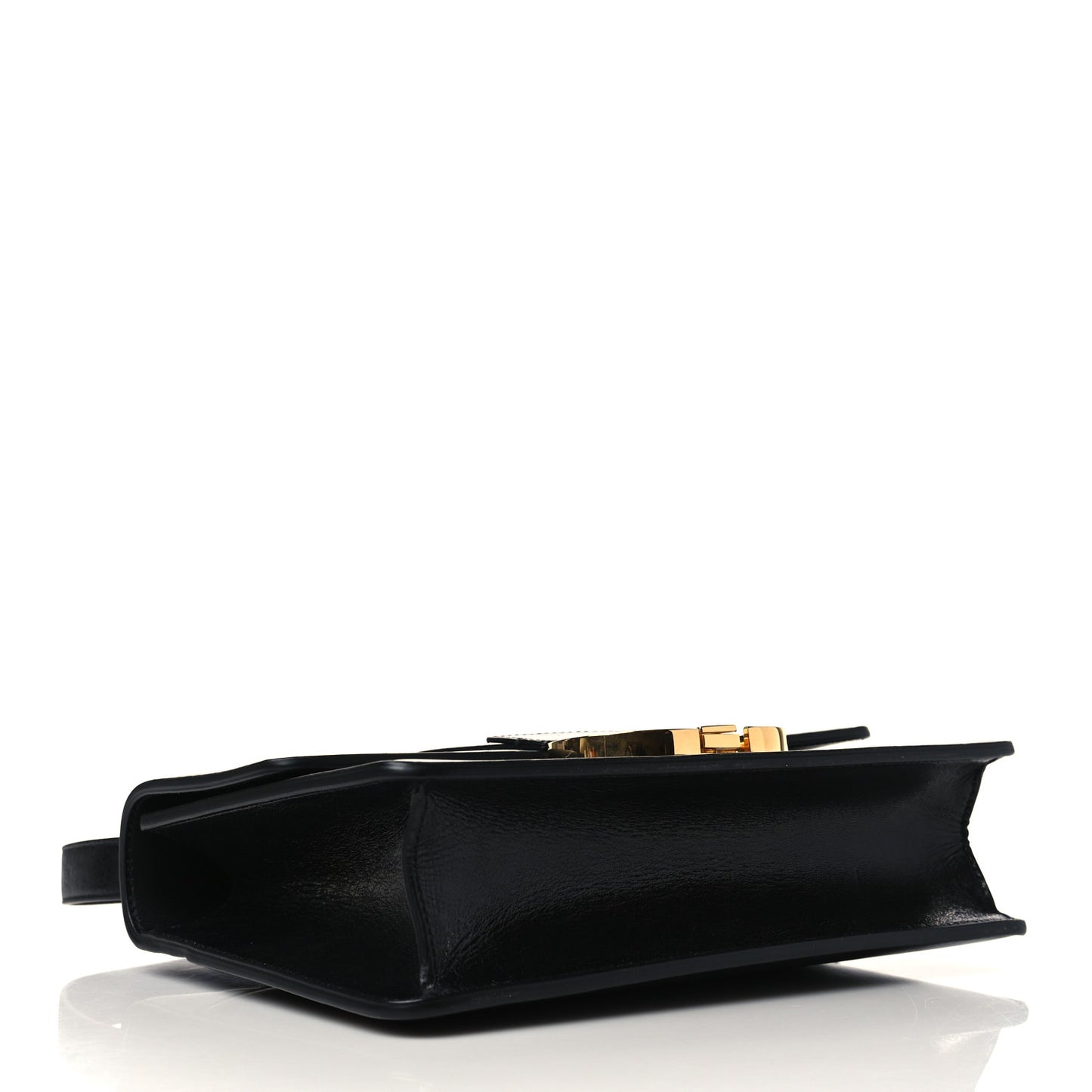 Crinkled Lambskin 30 Montaigne Flap Bag Black
