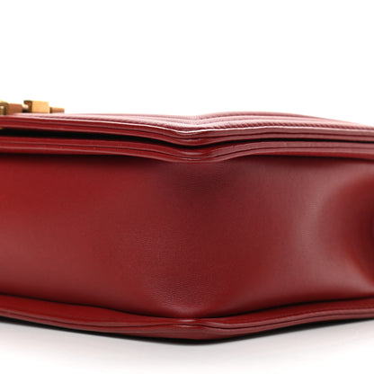 Chanel Calfskin Quilted New Medium Boy Flap Red 9 of 11