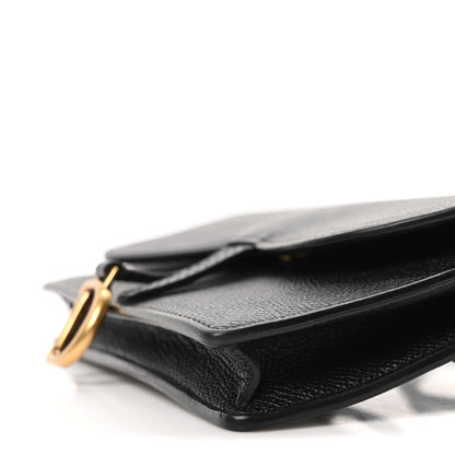Christian Dior Grained Calfskin Saddle Belt Bag Black 10 of 10