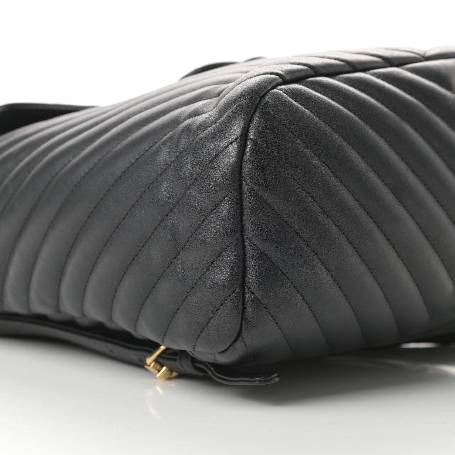Chanel Calfskin Chevron Quilted Large Urban Spirit Backpack Black 9 of 14