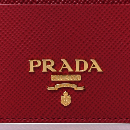 Prada Saffiano Metal Card Case Fuoco 7 of 7