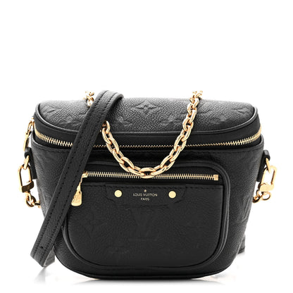 Louis Vuitton LOUIS VUITTON Empreinte Mini Bumbag Black 1 of 9