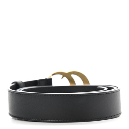 Gucci Calfskin Double G 30mm Belt 85 34 Black 2 of 8