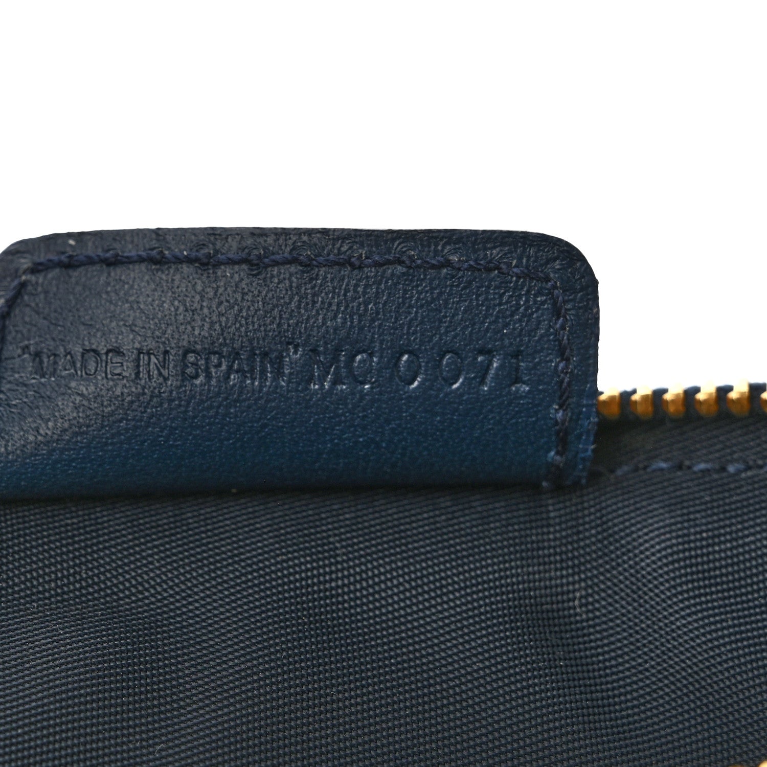 Christian Dior Monogram Mini Saddle Pochette Navy 7 of 10