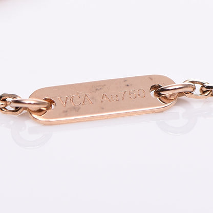 Van Cleef & Arpels 18K Rose Gold Carnelian Sweet Alhambra Bracelet 3 of 6