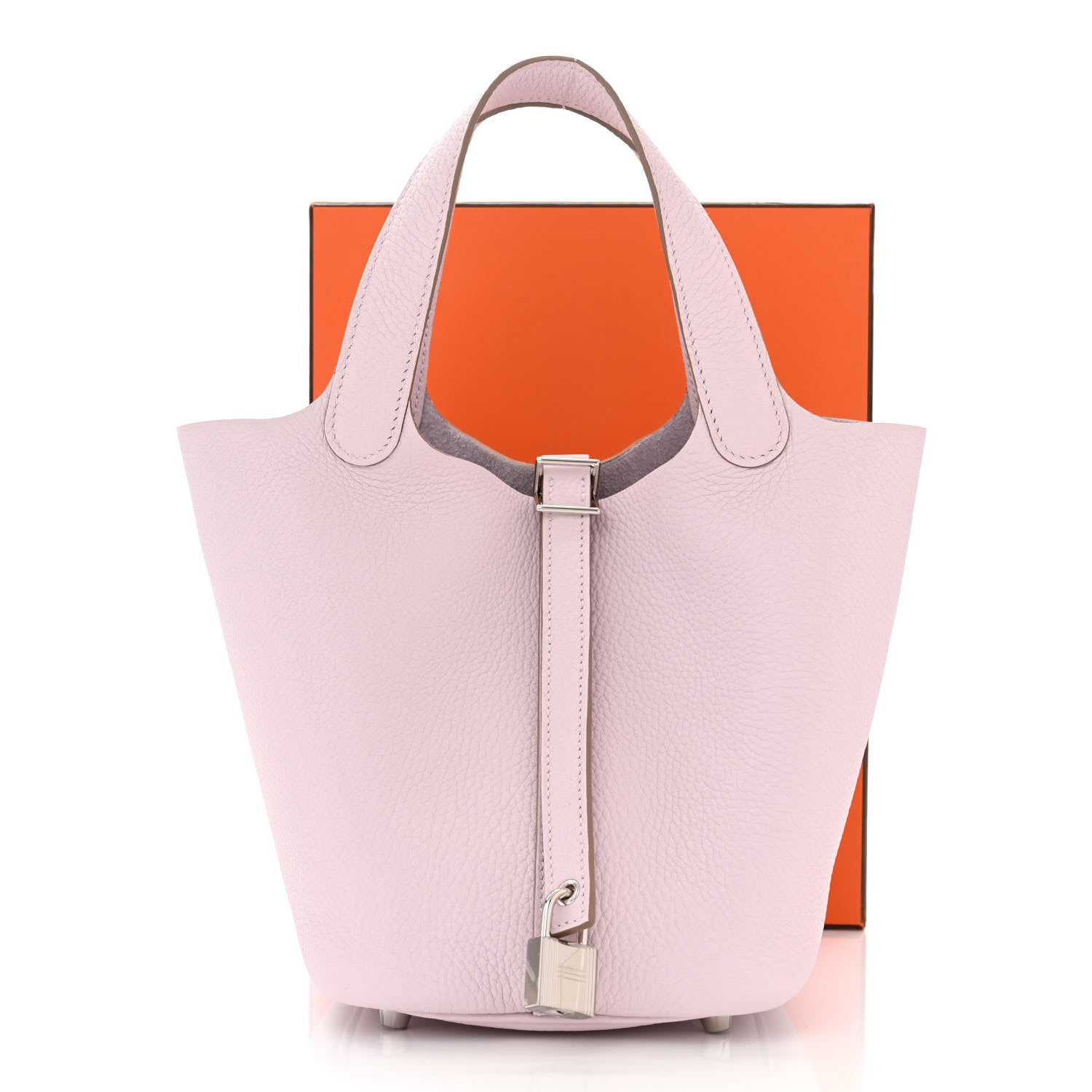 Hermes Taurillon Clemence Picotin Lock 18 PM Mauve Pale 1669883