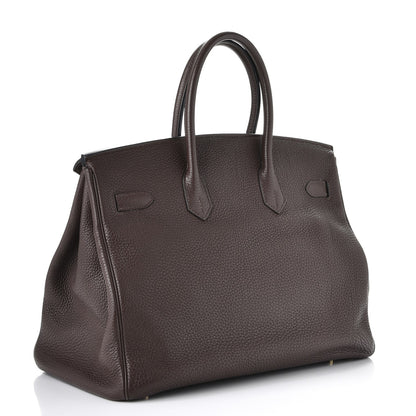 Hermes Togo Birkin 35 Chocolate 3 of 38