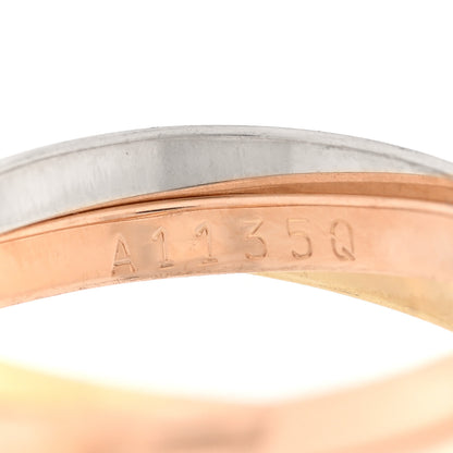 Cartier 18K Pink Yellow White Gold Small Trinity Ring 49 5 5 of 5