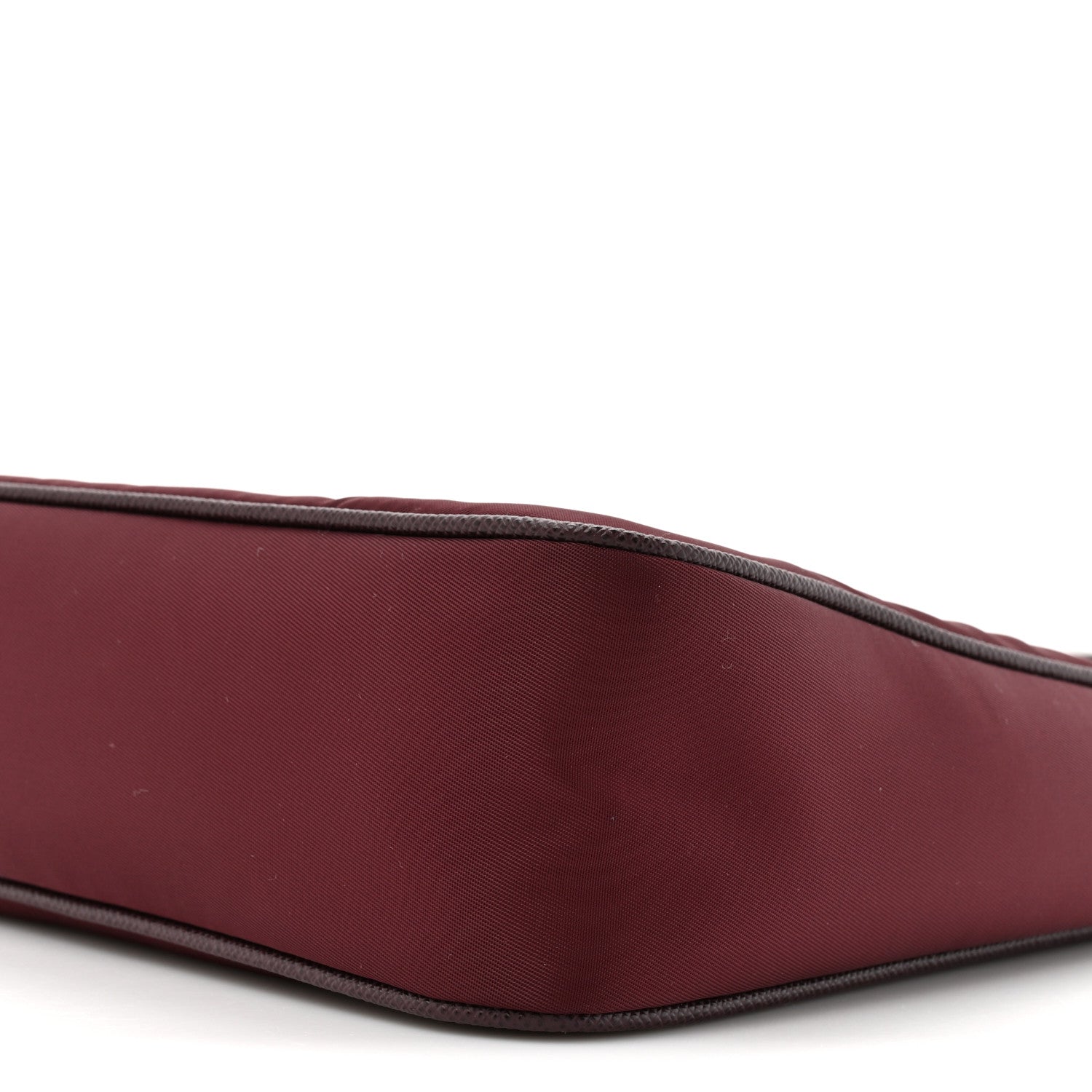 Prada Tessuto Nylon Saffiano Mini Re-Edition 2005 Bag Bordeaux 8 of 9