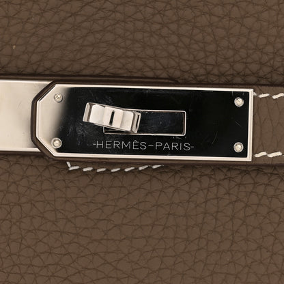 Hermes Taurillon Clemence Jypsiere 28 Etoupe 11 of 11