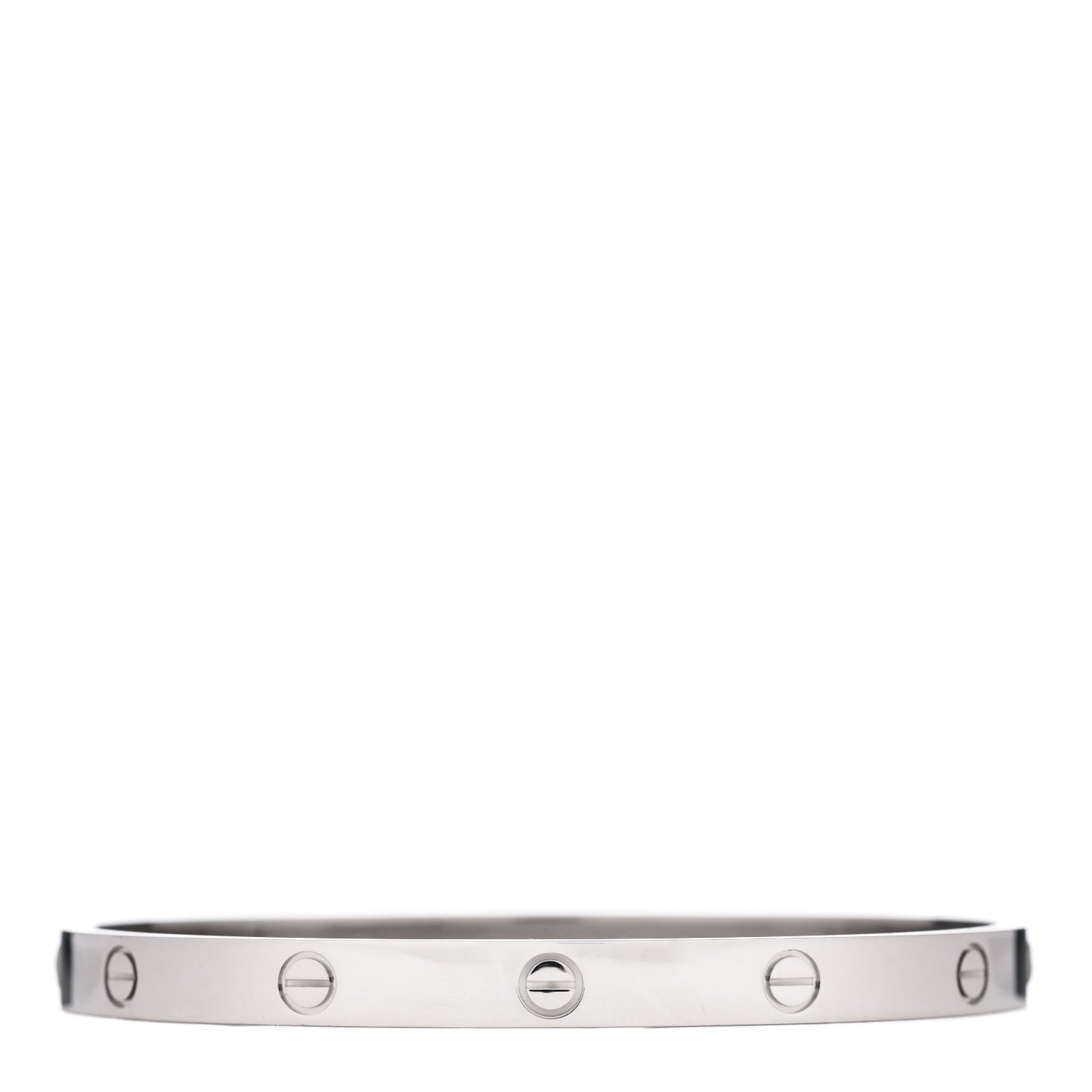 18K White Gold LOVE Bracelet 20