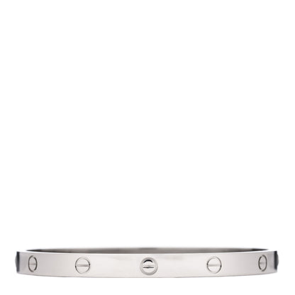 Cartier 18K White Gold LOVE Bracelet 20 1 of 4