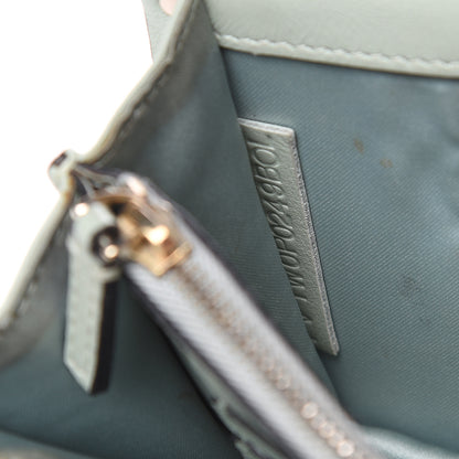 Valentino Garavani Calfskin Rockstud Wallet on Chain Water Green 7 of 15