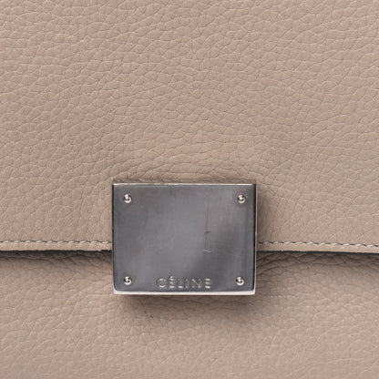 Celine Drummed Calfskin Suede Small Trapeze Dune 12 of 20