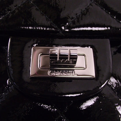Chanel Patent Reissue Double Flap Black 6 of 9
