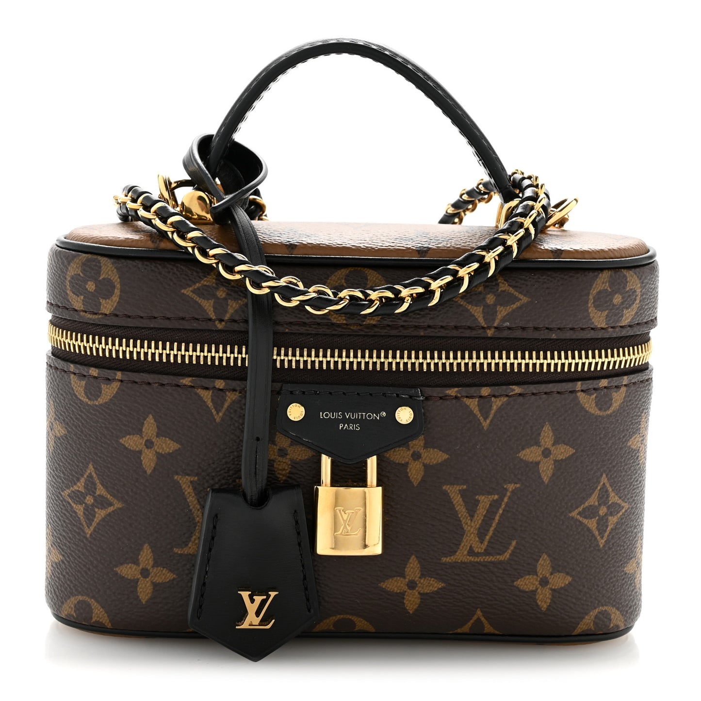 Reverse Monogram Vanity Chain Pouch