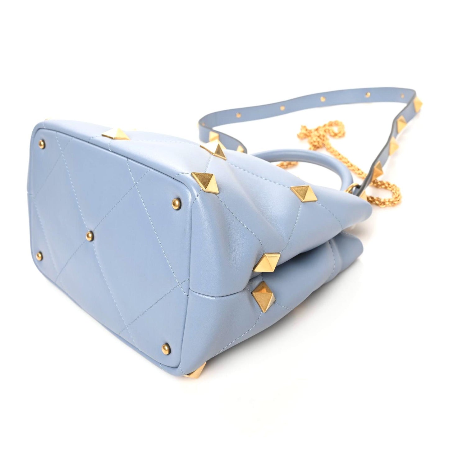 Nappa Roman Stud The Handle Bag Niagara
