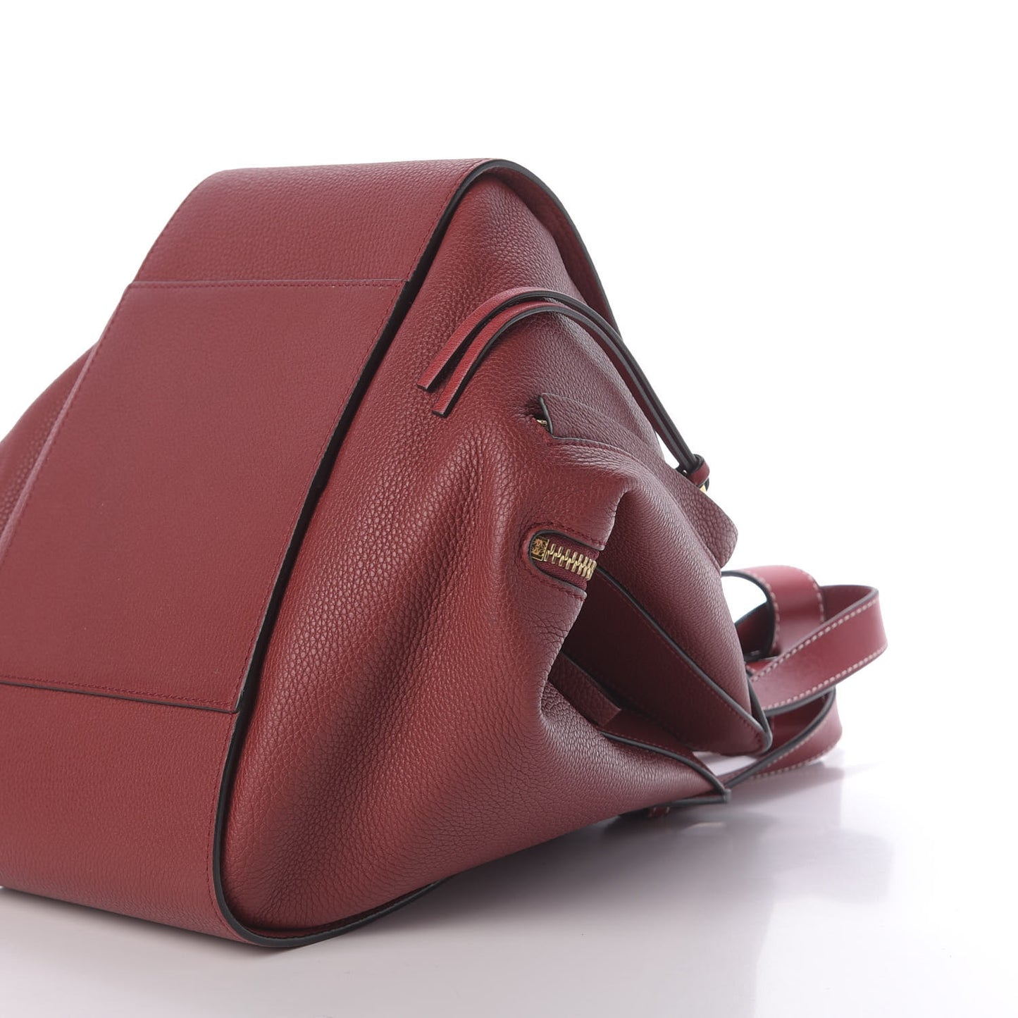 Calfskin Small Hammock Shoulder Bag Dark Red