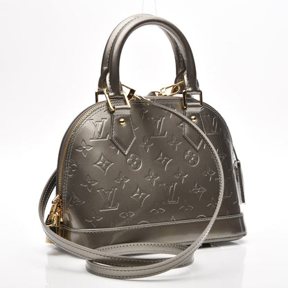 Louis Vuitton Vernis Alma BB Gris Art Deco 4 of 8