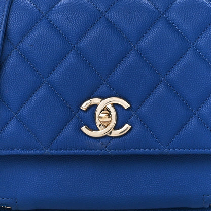 Chanel Caviar Quilted Medium Business Affinity Flap Dark Blue 10 of 12