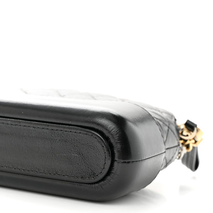 Chanel Aged Calfskin Quilted Small Gabrielle Clutch With Chain Black 13 of 13
