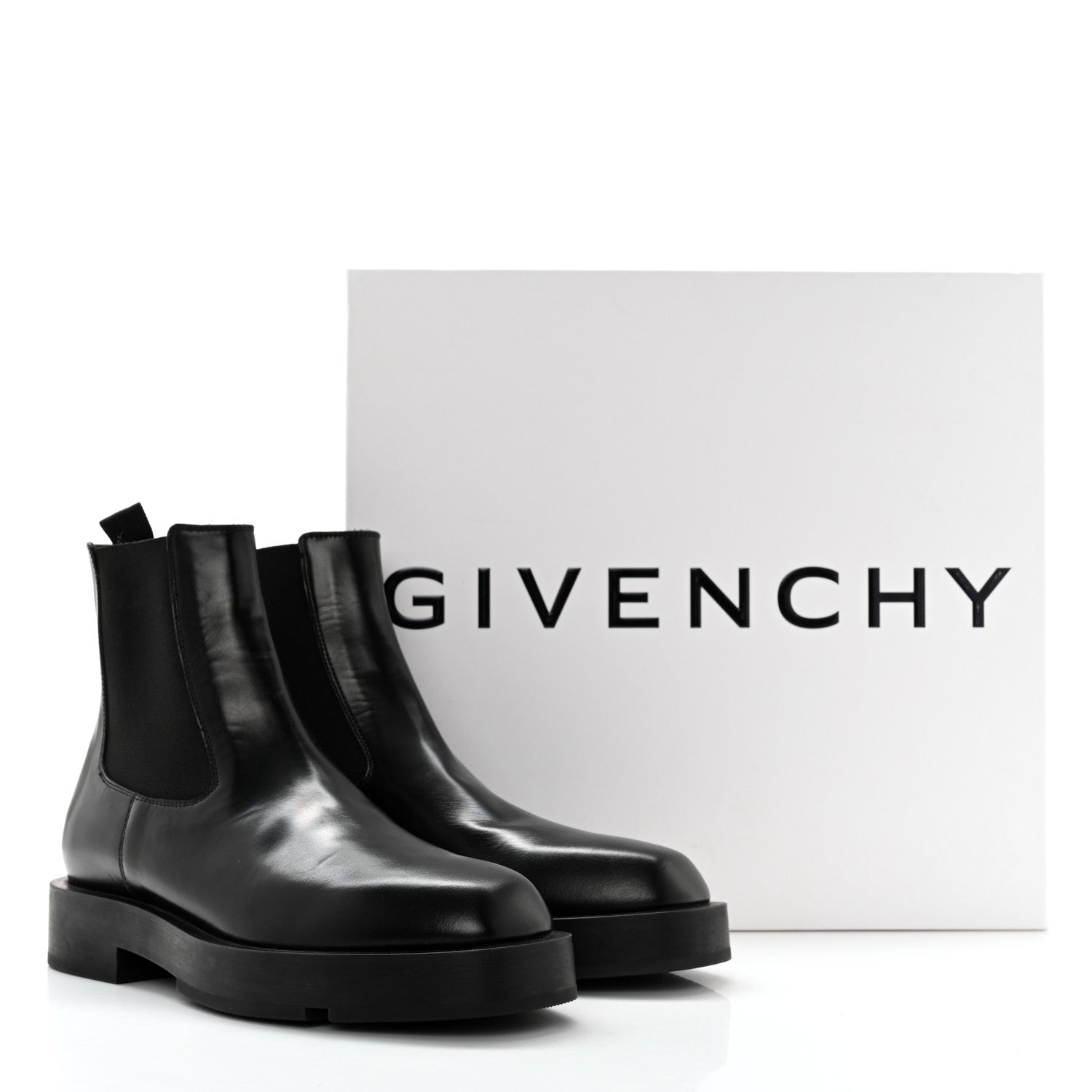 Givenchy Calfskin Square Chelsea Boots 37 Black 11 of 11
