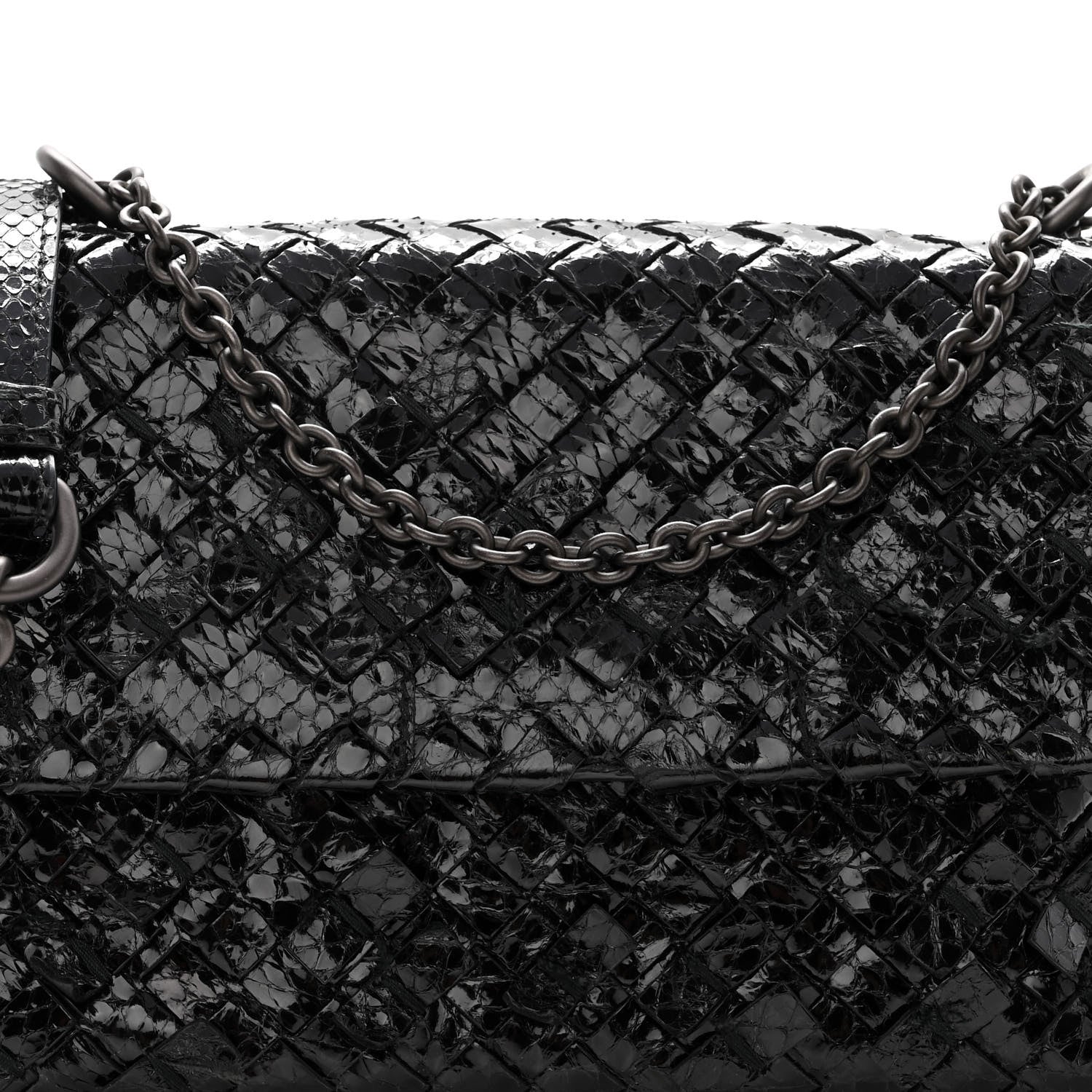 Bottega Veneta Ayers Intrecciato Baby Olimpia Shoulder Bag Black 7 of 10