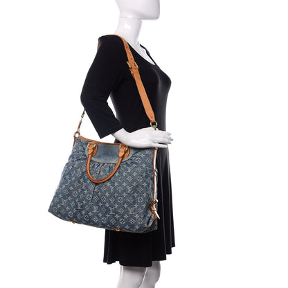 Louis Vuitton Denim Neo Cabby GM Blue 3 of 17
