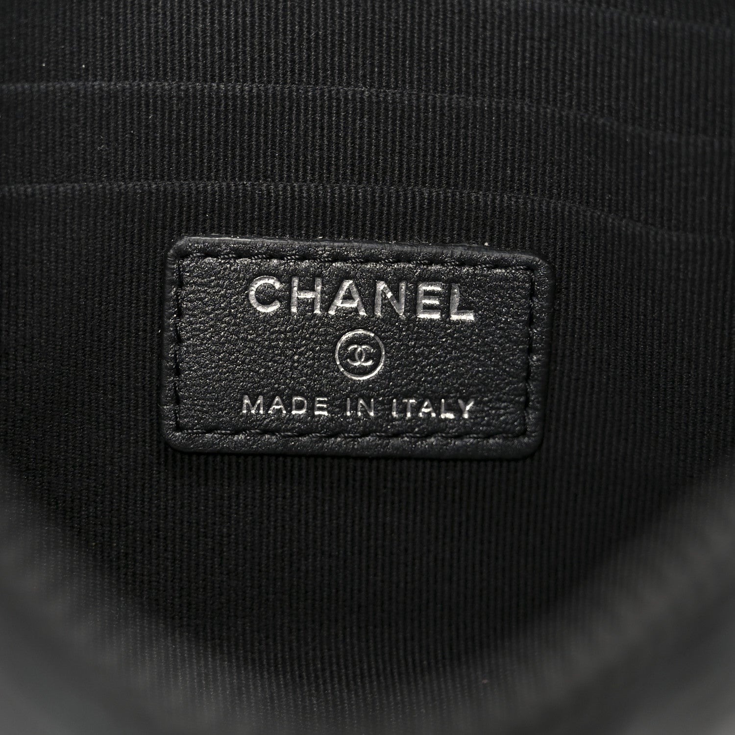 Chanel Pearly Lambskin Quilted Cosmetic Case So Black 6 of 9