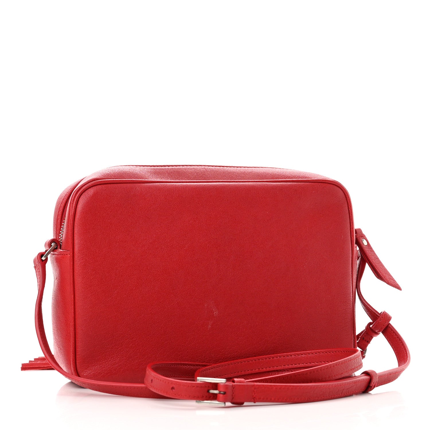 Saint Laurent Calfskin Monogram Small Lou Camera Bag Red 3 of 11