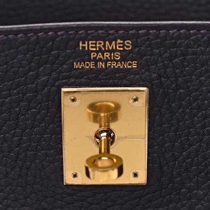 Hermes Taurillon Clemence Kelly Retourne 35 Raisin 22 of 46