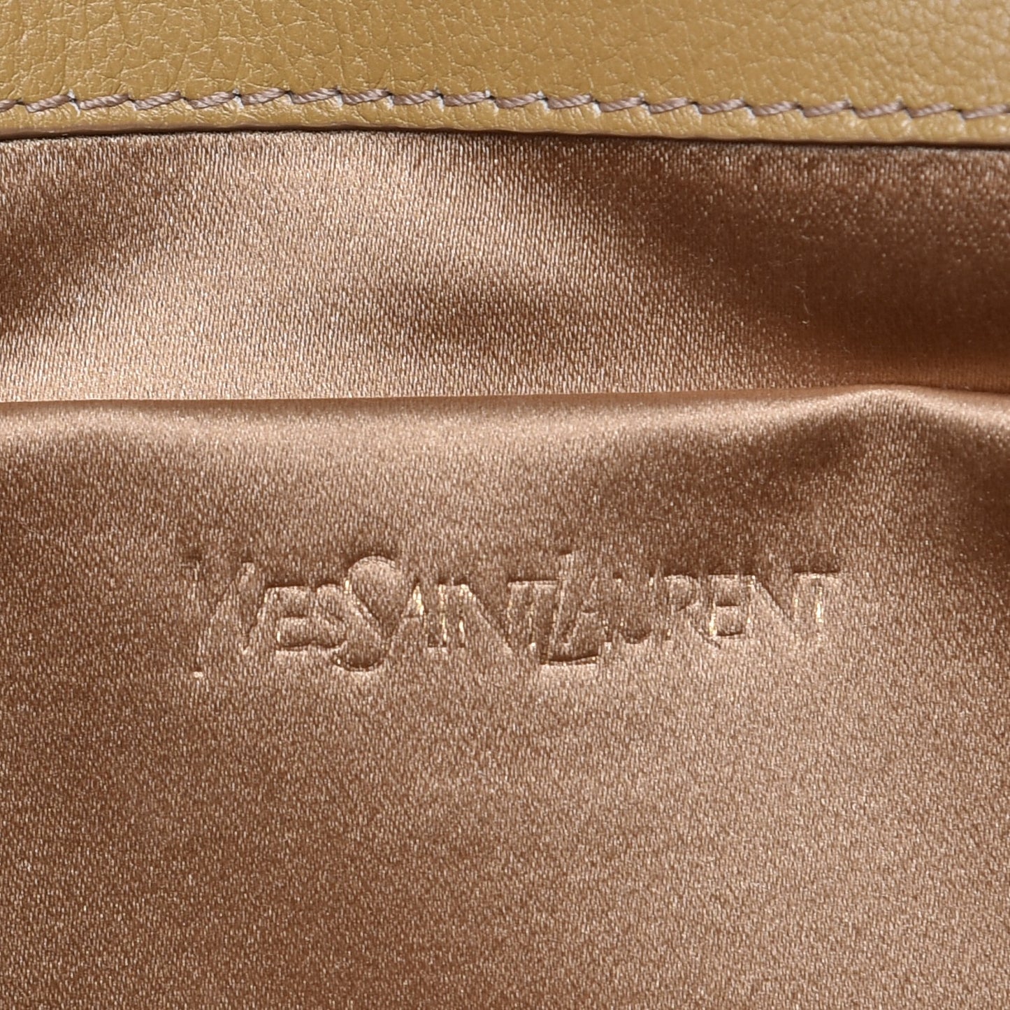 Chevre Large Belle de Jour Clutch Beige
