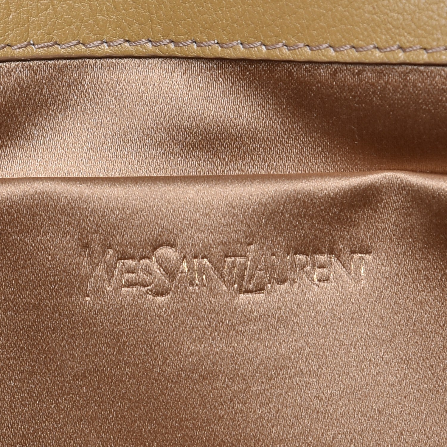Saint Laurent Chevre Large Belle de Jour Clutch Beige 7 of 8