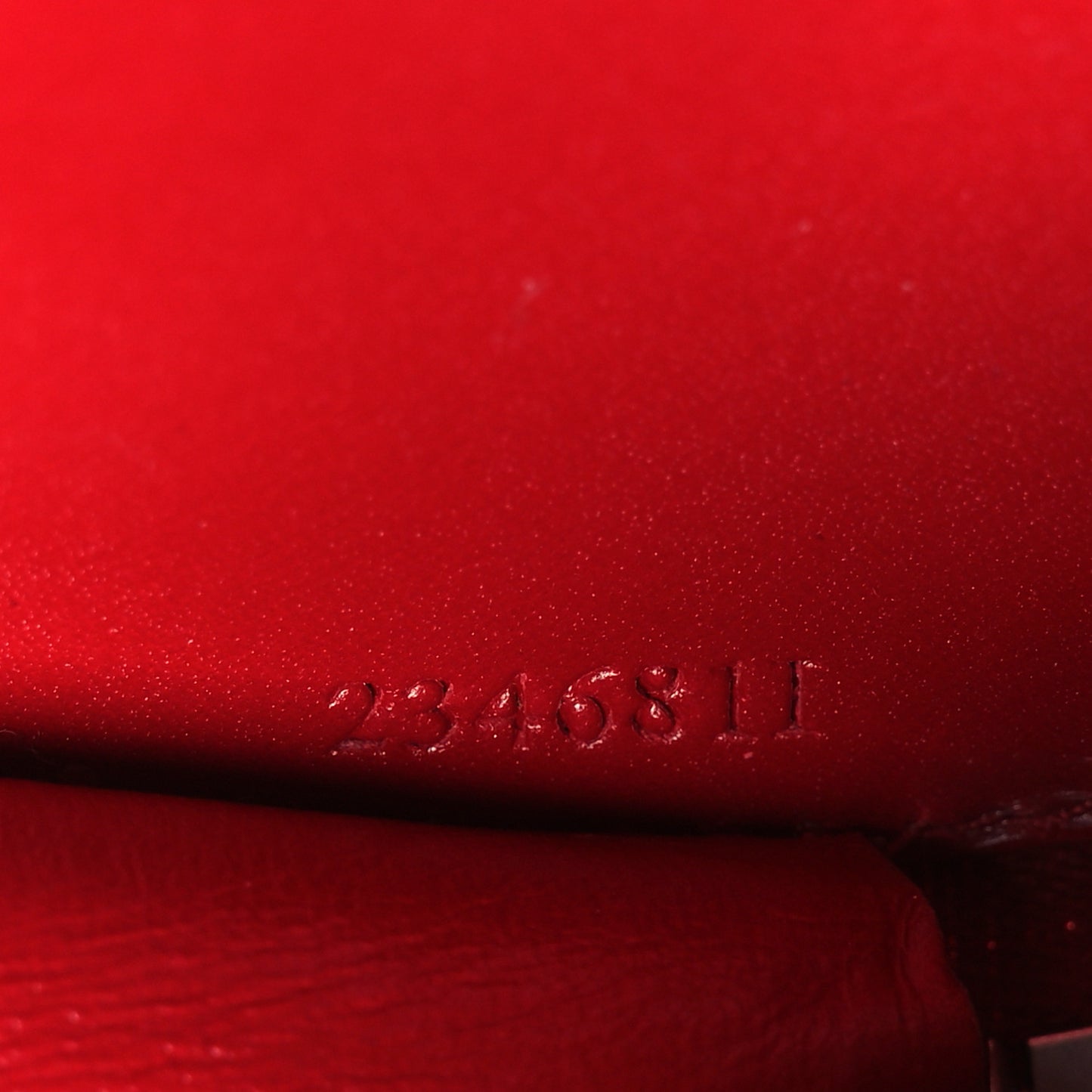 Buffed Calfskin Le Coeur Coin Purse Red